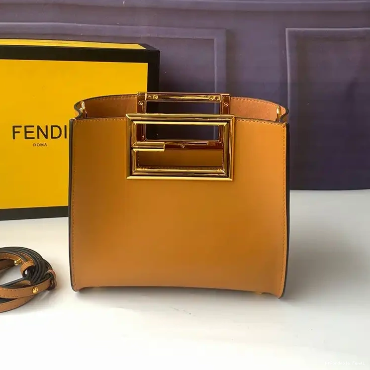Affordable Way Fendi In Calf Brown Small Bag Leather 0420